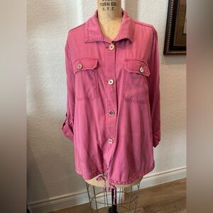 Chico's Pink Utility Jacket